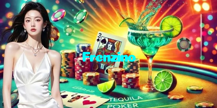 Frenzino casino presented on mobile device in Pakistan with slots and live games